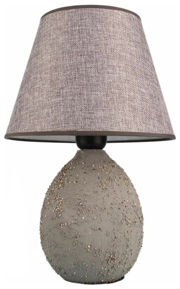 Lampa stołowa RAMZES 1xE27/40W/230V szara