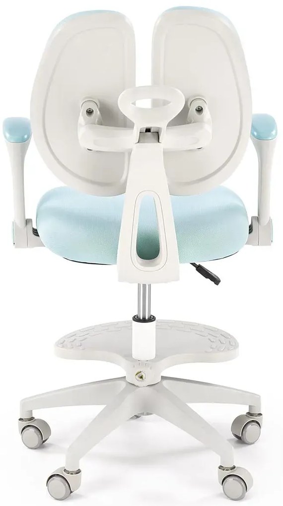 Dziecięcy niebieski obrotowy do biurka fotel C6-W85