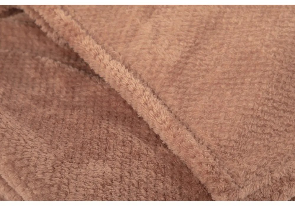 Brązowy koc z mikropluszu 150x200 cm Pippa – Tiseco Home Studio