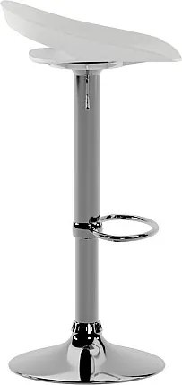 Glen - Biały stołek polipropylenowy - zestaw 2 szt.