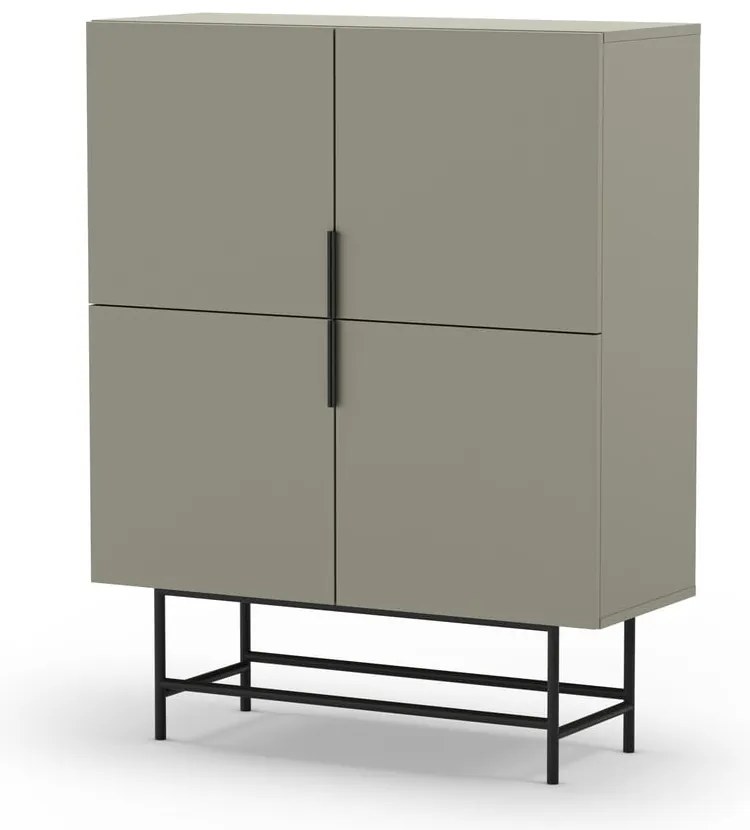 Zielonoszara szafka 100x128 cm Eldia – Marckeric