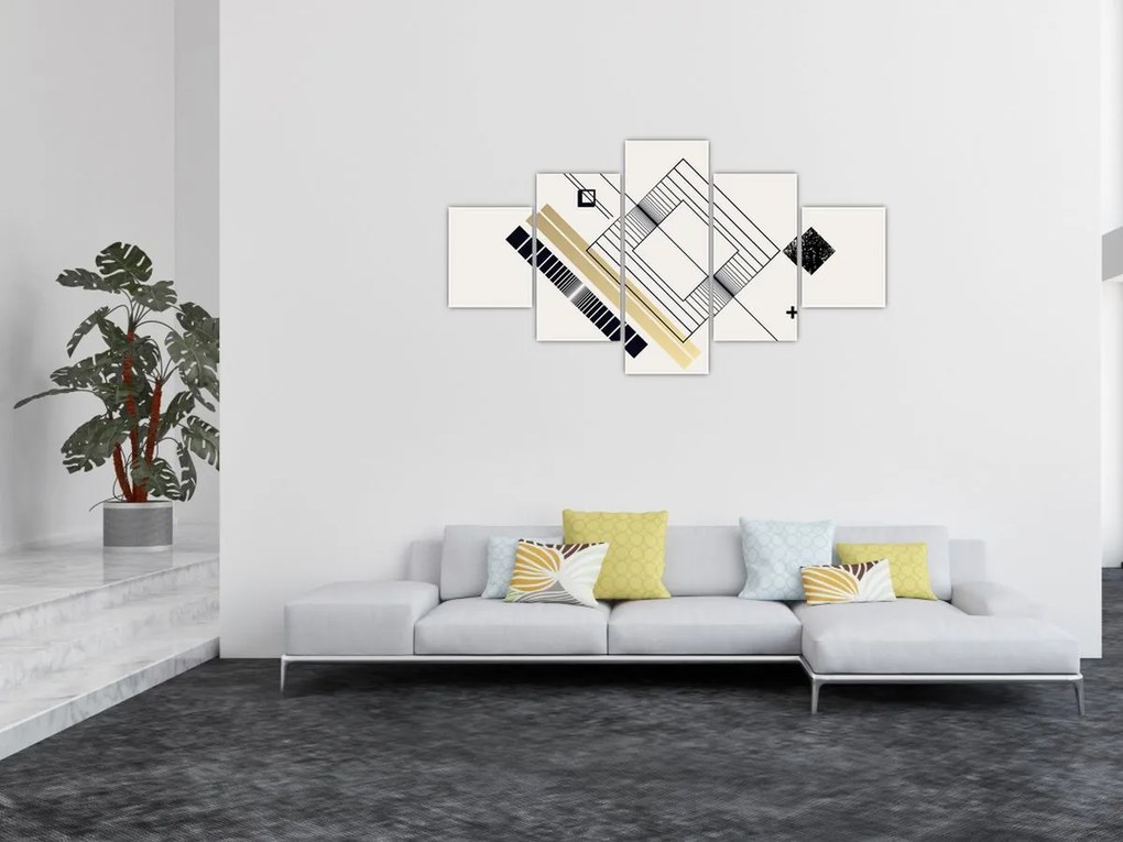 Obraz - Kształty geometryczne N⁰6 (125x70 cm)