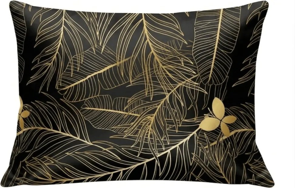 Poszewka na poduszkę z mikrofibry VISATA 70x90 cm, czarna