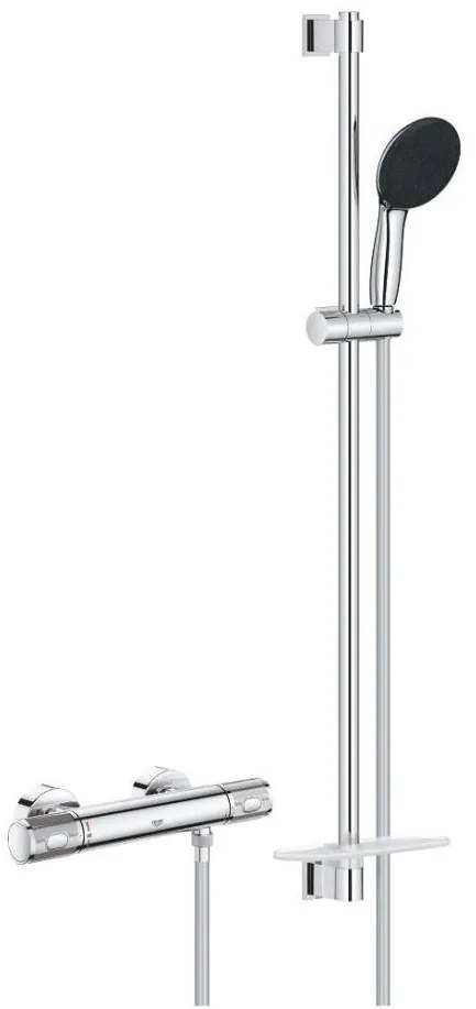 GROHE 34853001-Termostatyczna bateria prysznicowa PRECISION FEEL + zestaw 90 cm chrom