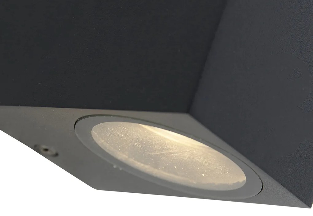 Zewnetrzna Zestaw 3 inteligentnych lamp ściennych czarnych GU10 50mm IP44 - Baleno Nowoczesny Oswietlenie zewnetrzne