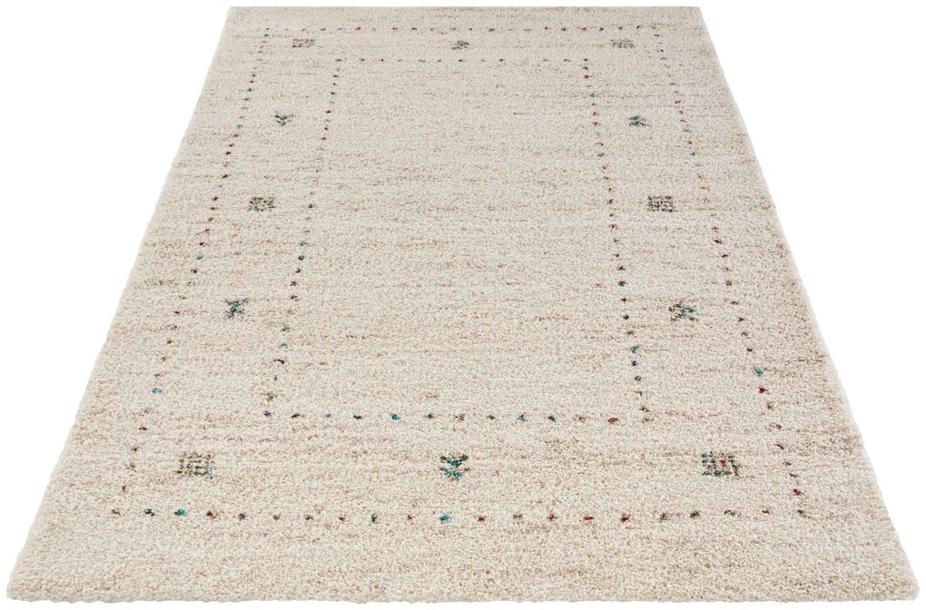 Dywan shaggy Nomadic boho kremowy 120 cm x 170 cm
