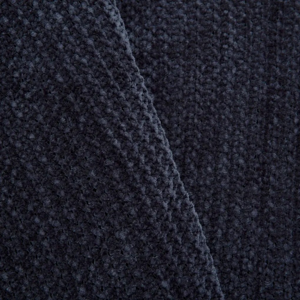 Koc szenilowy CHENILLE granatowy 130x170 cm HOMLA
