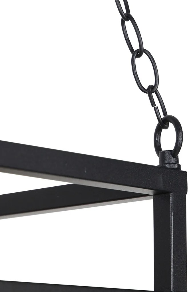 Inteligentna lampa wisząca czarna z drewnem, w tym 5 Wi-Fi G95 - Shelf