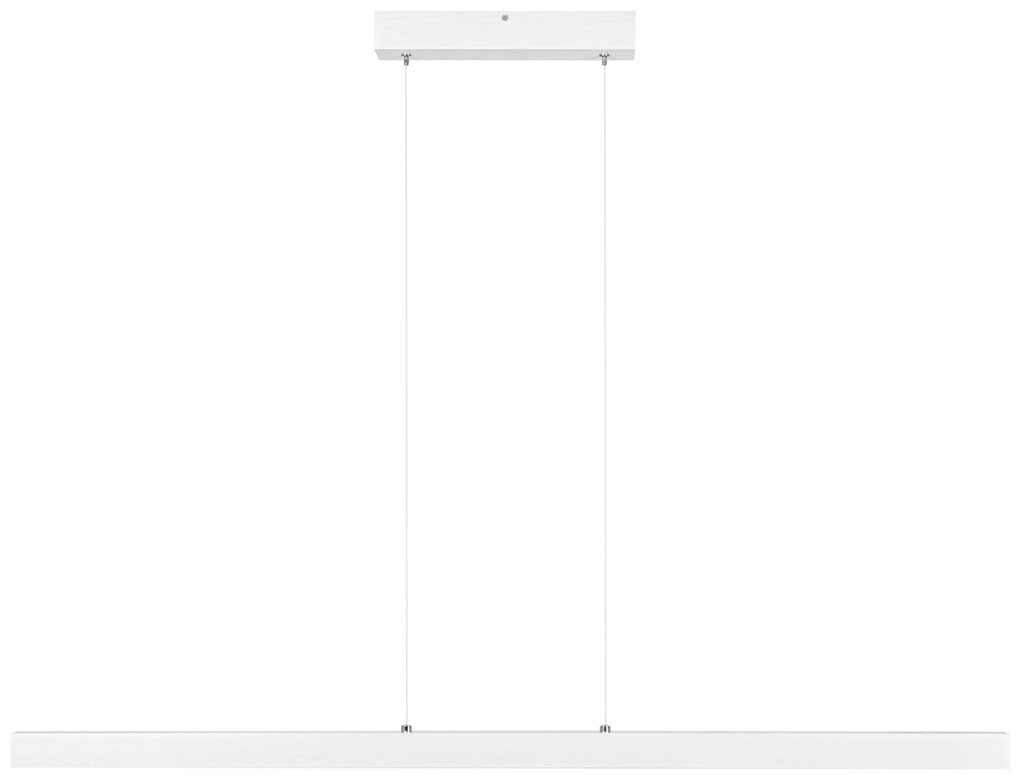 Biała lampa wisząca LED 115cm z drewna jesionowego L115KB-4K-WEIß wymi