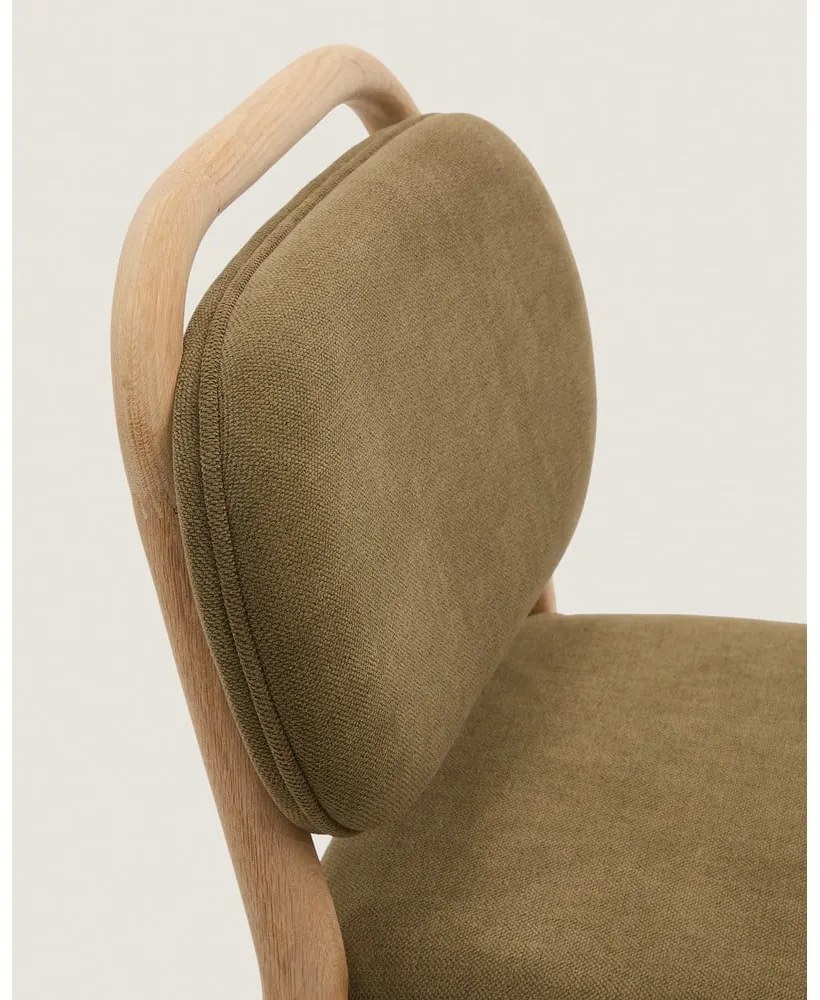 Hoker w kolorze khaki (wysokość siedziska 66 cm) Helda – Kave Home