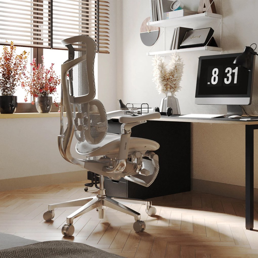 Fotel ergonomiczny szary V-Kinetic