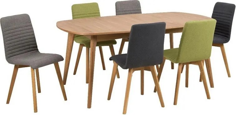 Krzesło na drewnianych nogach w stylu skandynawskim Arosa