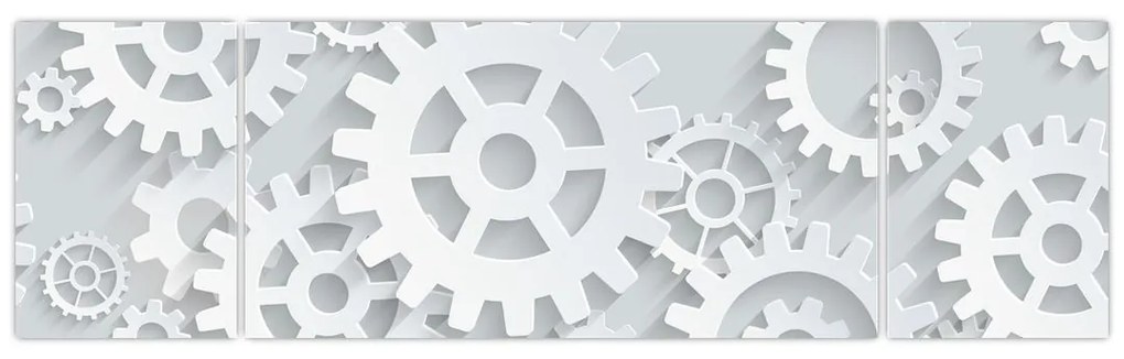 Obraz - Koła zębate (170x50 cm)