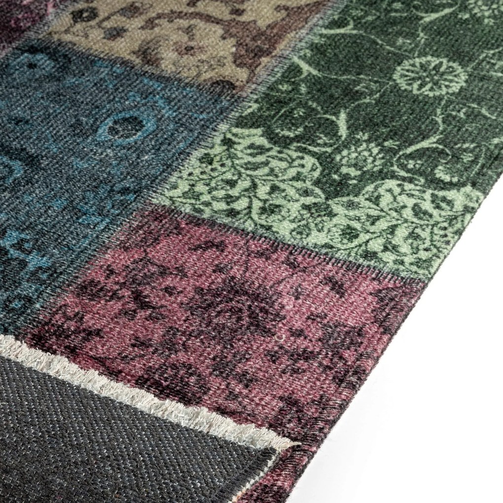 Dywan nowoczesny Michele Patchwork multikolorowy 80 cm x 145 cm