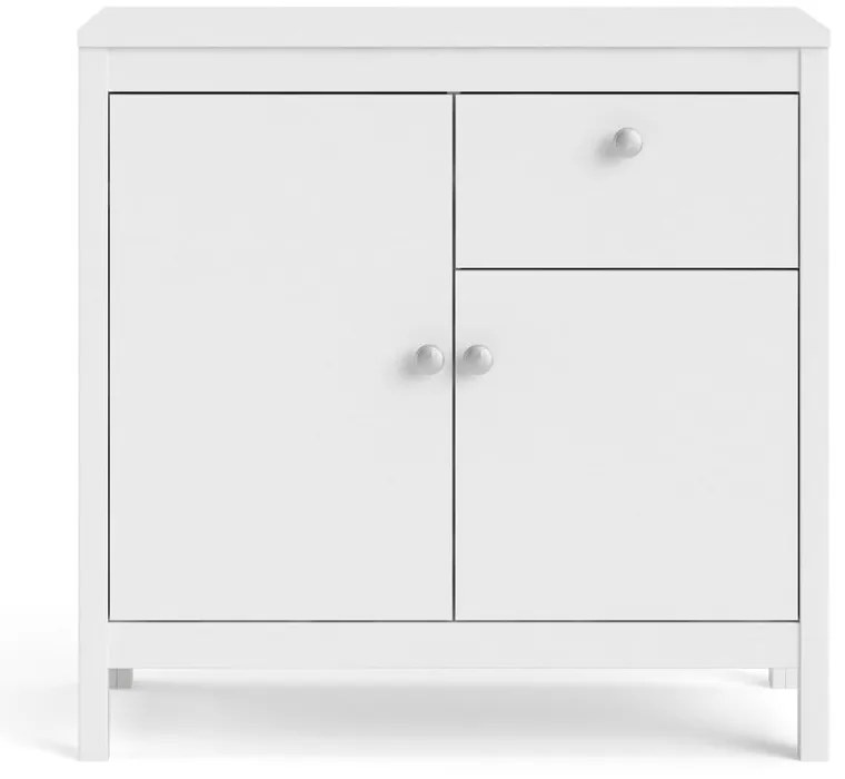 Biała niska komoda 82x80 cm Madrid – Tvilum