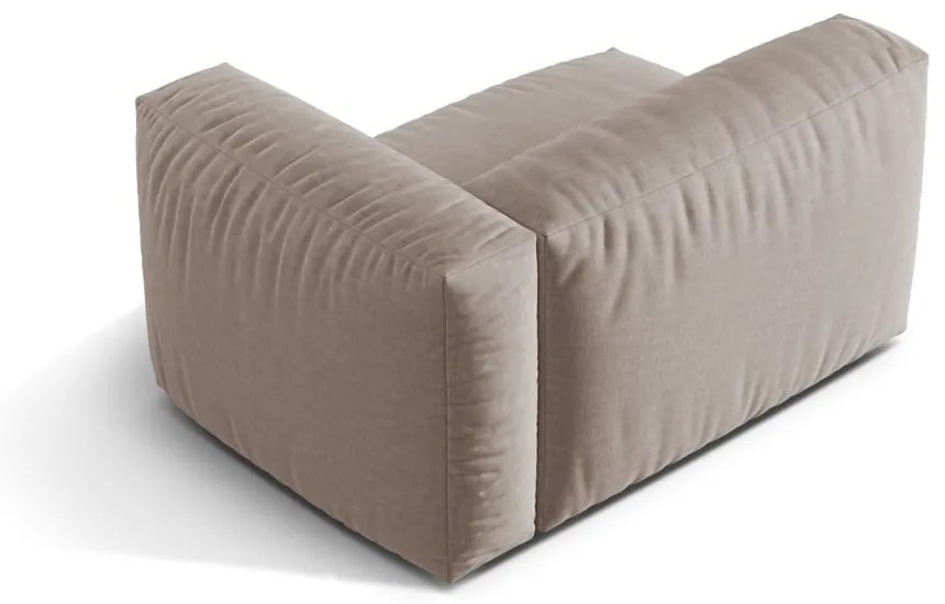 Beżowy moduł sofy (prawostronny) Martina – Micadoni Home