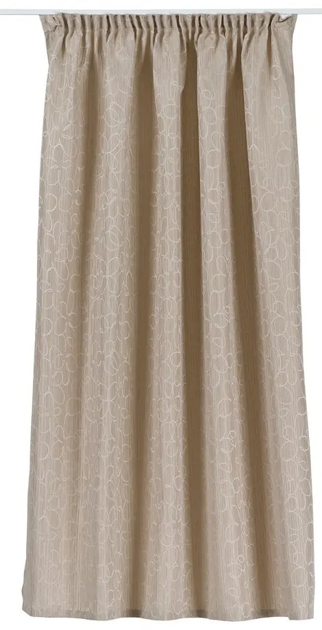 Beżowa zasłona 140x160 cm Florette – Mendola Fabrics