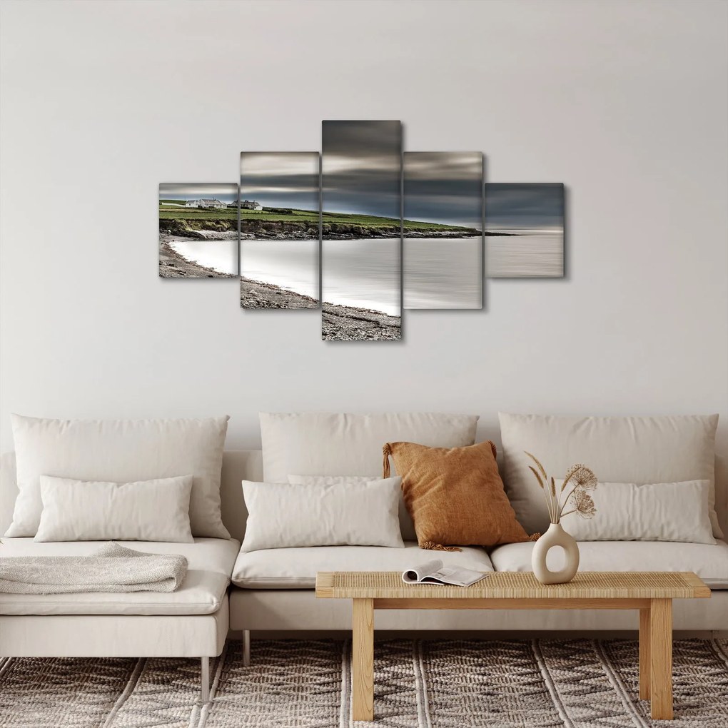 Obraz jeziora o zmierzchu (125x70 cm)