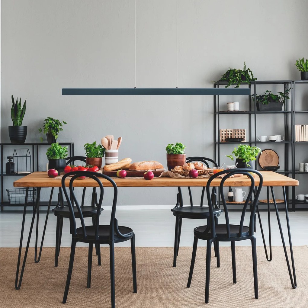 Antracytowa lampa wisząca LED 116cm z metalu W116LED-4K-ANTHRAZIT wymi