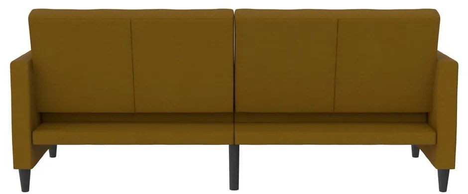 Żółta rozkładana sofa 86 cm Celine – Støraa