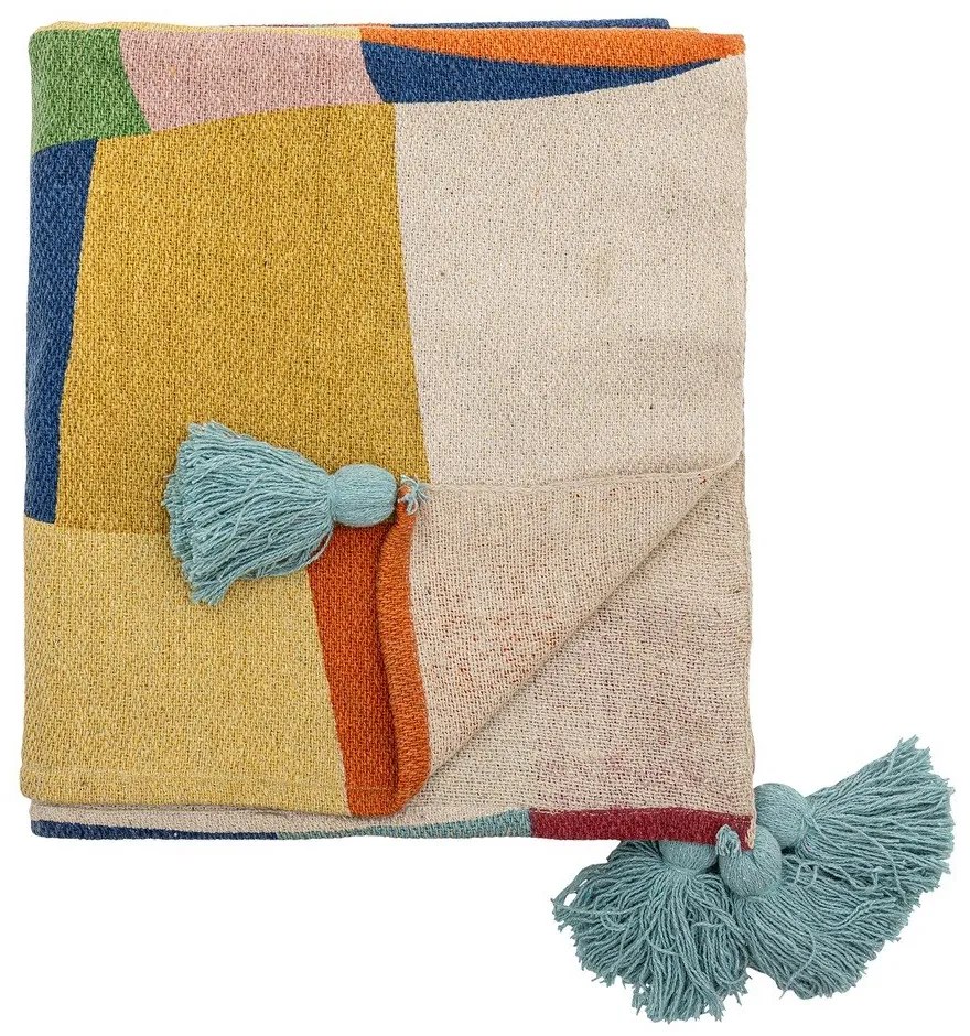 Koc dziecięcy z bawełny z recyklingu 130x160 cm Colorine – Bloomingville Mini