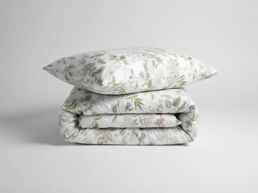 PrzytulneMieszkanie.pl PrzytulneMieszkanie.pl Pościel z bawełny Renforcé FLORWELLA biała Rozmiar pościeli: 70 x 90 cm | 140 x 220 cm