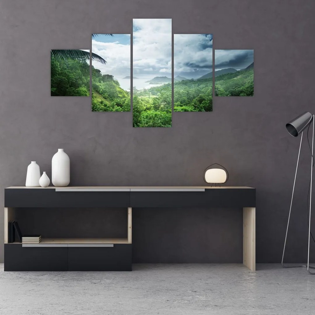 Obraz - Dżungla Seszeli (125x70 cm)
