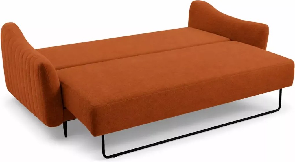 Kanapa Arvella – elegancka sofa 3-osobowa z funkcją spania i pojemnikiem na pościel, dostępna w 6 kolorach tkanin