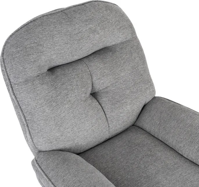 Fotel Wypoczynkowy Obrotowy MESA do Salonu Szary Nowoczesny