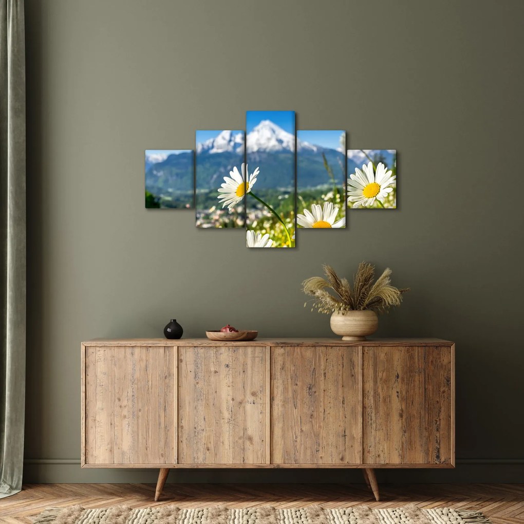 Obraz - Wiosna w Alpach (125x70 cm)