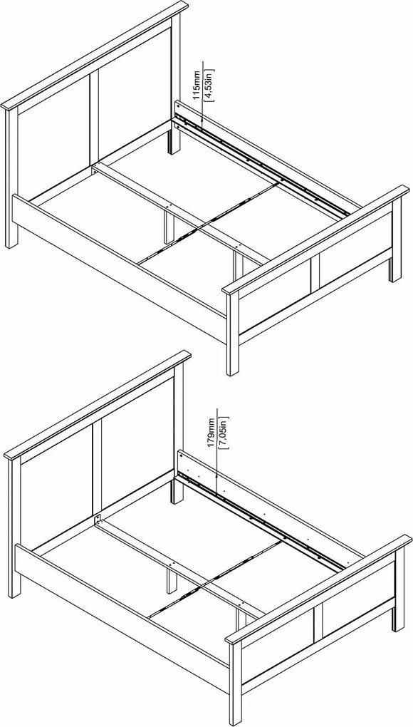 Łóżko Paris 140x200