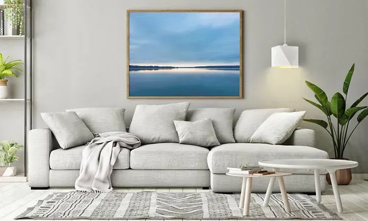 Lampa wisząca glamour na białym stelażu - L6-B09