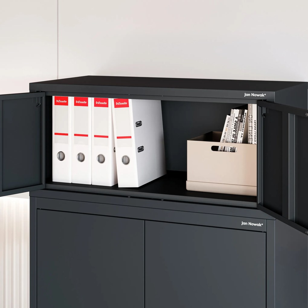 Nadstawka na szafę EWA Compact 800 x 380 x 400 mm, antracytowa