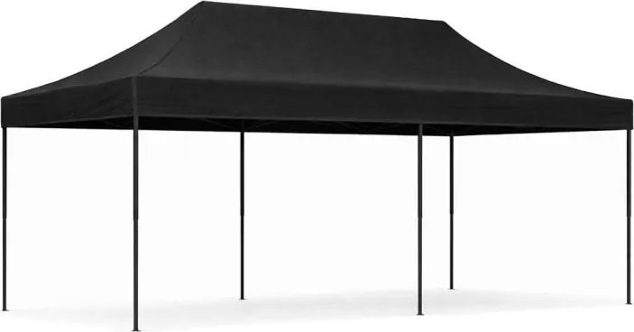 Pawilon ogrodowy 6x3 m czarny FGC1 - namiot eventowy automatyczny, regulowana wysokość