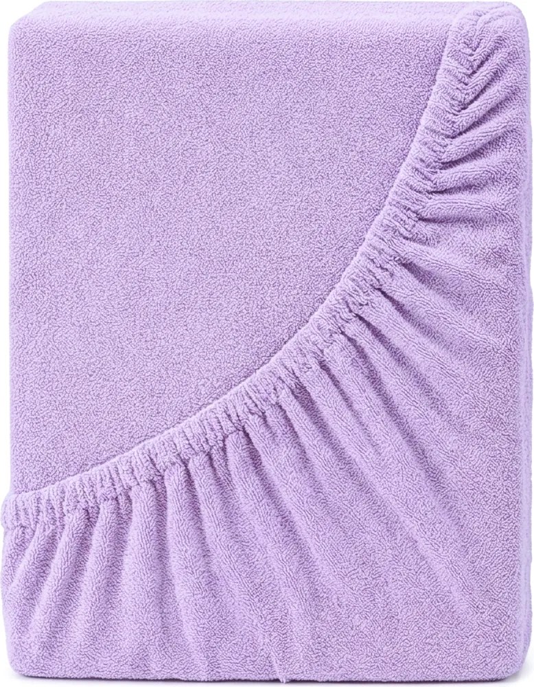 4Home prześcieradło frotte Ideal fioletowy, 100 x 200 cm, 100 x 200 cm