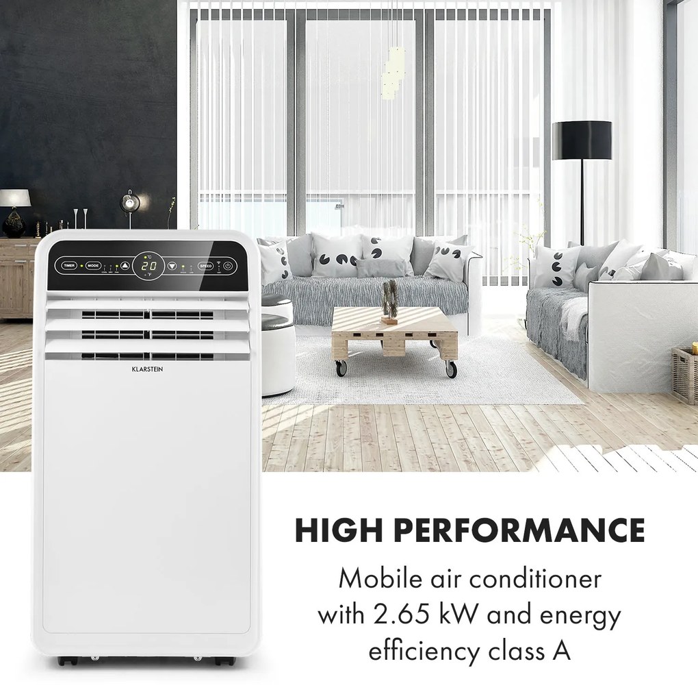 Klarstein Metrobreeze 9000 BTU Klimatyzacja Przenośna Biały