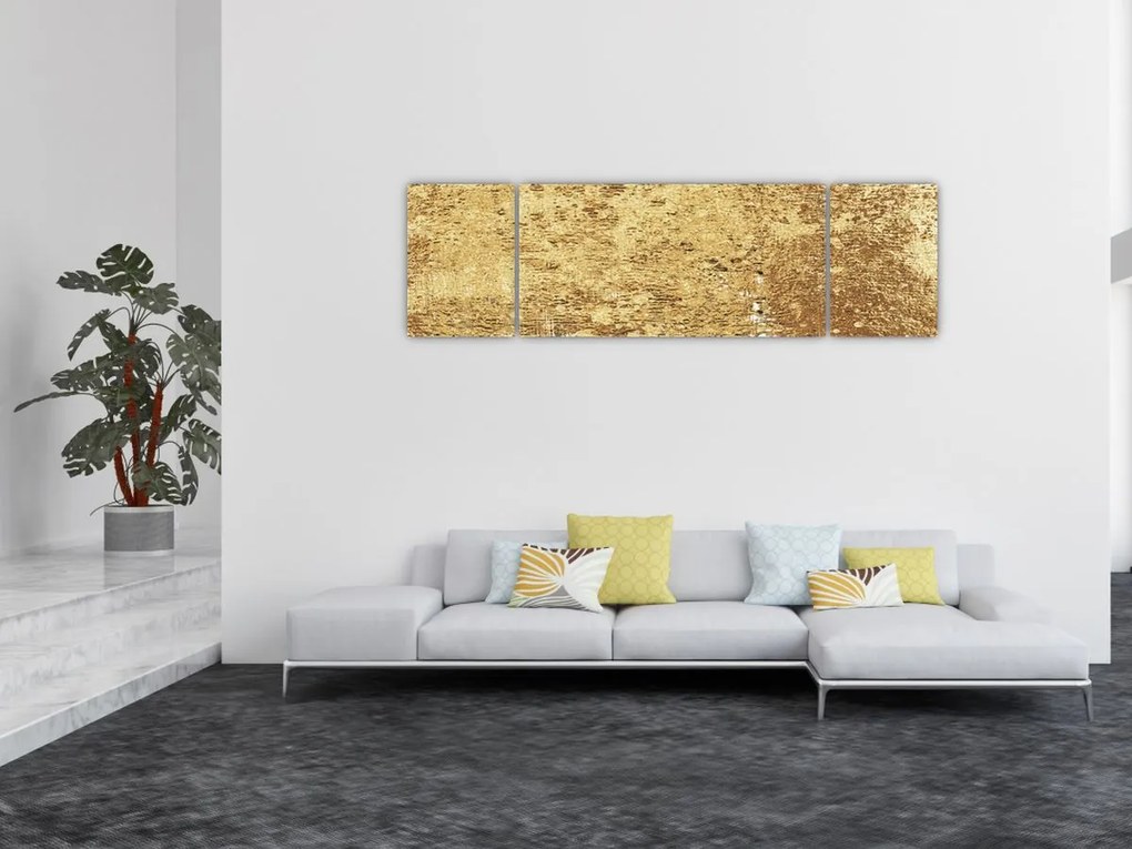 Obraz - Złota struktura N⁰3 (170x50 cm)