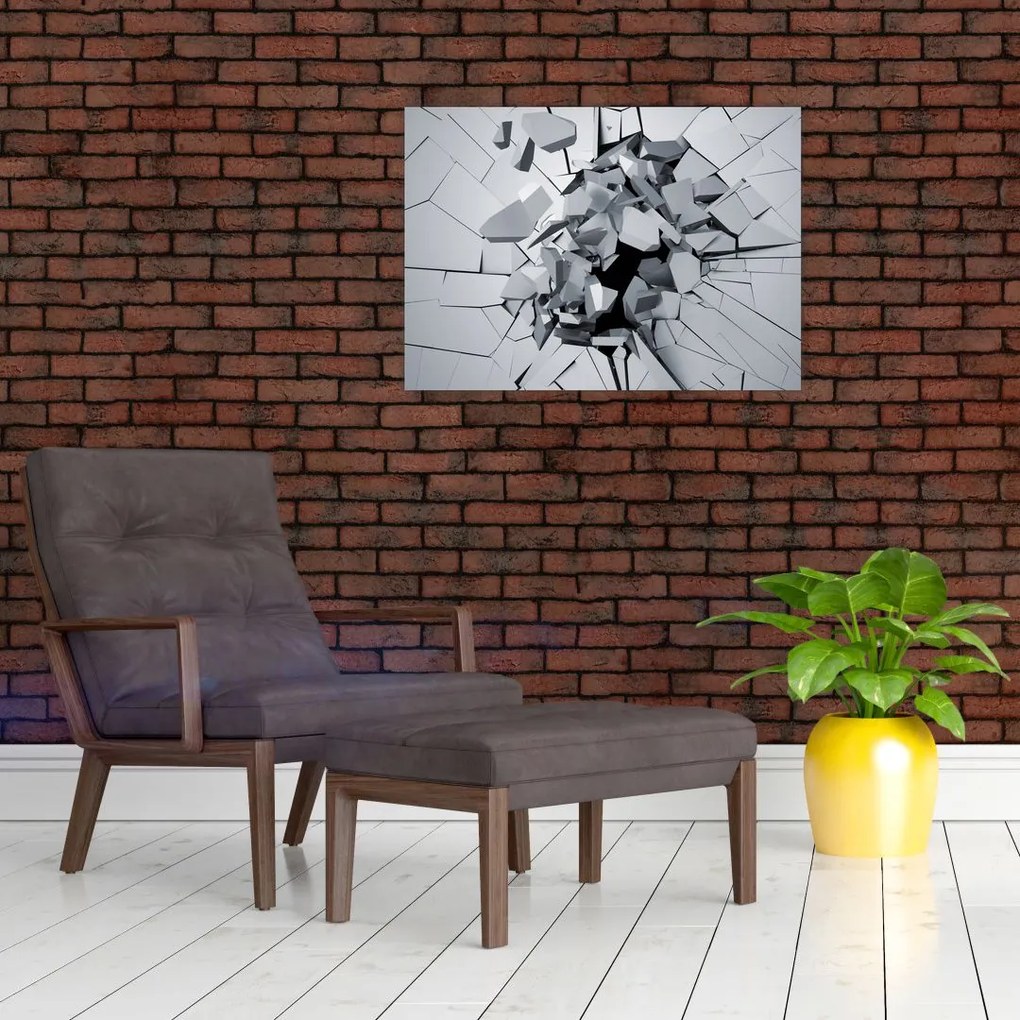 Obraz abstrakcja 3D (70x50 cm)