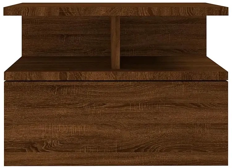 Brązowa szafka nocna na ścianę L4-Z79