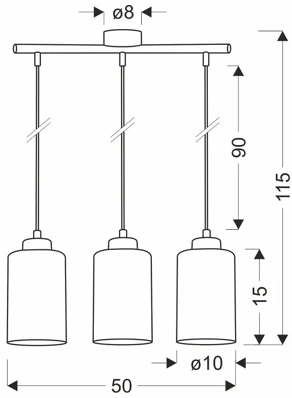 Nowoczesna Lampa Wisząca Ze Złotymi Kloszami D4-W21