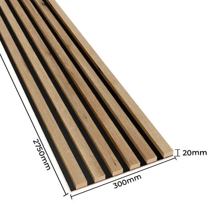 Akustyczne panele lamelowe 2 szt. dąb artisan G8-R11