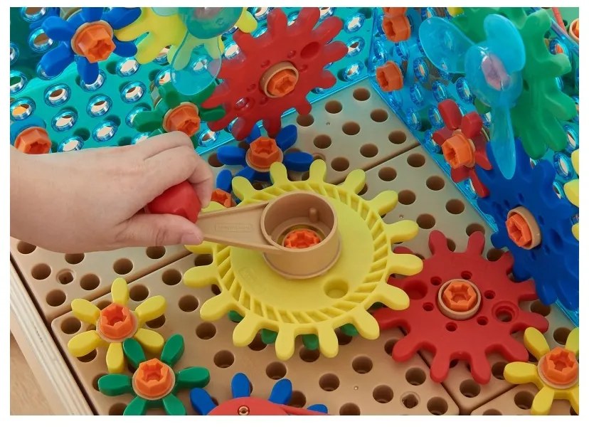 Masterkidz zestaw akcesoriów mix koła zębate do paneli ściennych stem 198 el.