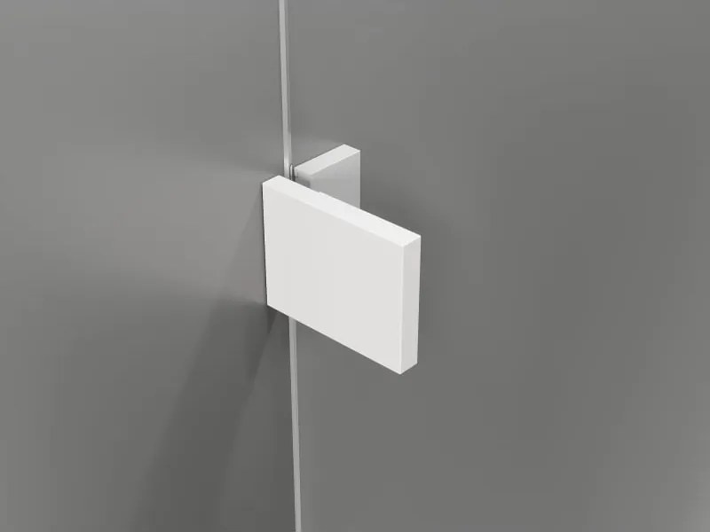 Mexen Lunar L ścianka prysznicowa Walk-in lewa 90 x 200 cm, transparent 8 mm, biała - 830L-090-000-20-00-L