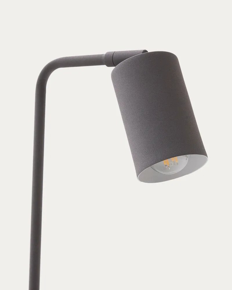 Czarna metalowa lampa stołowa (wysokość 49 cm) Manie – Kave Home