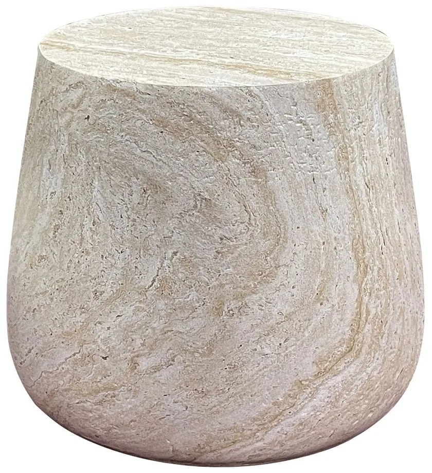 Kamienny okrągły stolik ogrodowy ø 47,5 cm Bonn – House Nordic