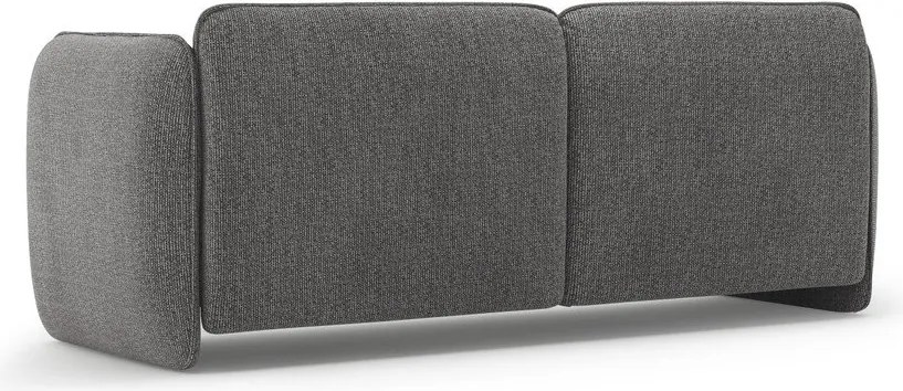 Ciemnoszara sofa z tkaniny szenilowej 204 cm Georgia – Micadoni