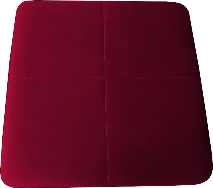 Taboret KLASYK tkanina Welur stelaż metalowy : Kolor Stelaża - Czarny , Kolor tkaniny - VELVET - MG31, Typ tkaniny - Velvet, Wysokość - 45 cm