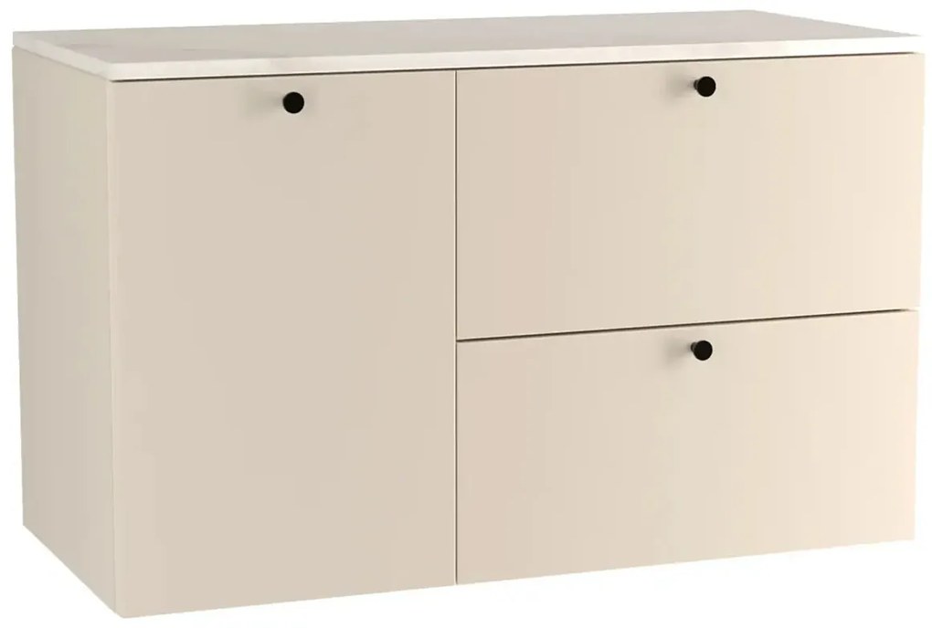 Wisząca szafka pod umywalkę kaszmir + marmur S9-F03
