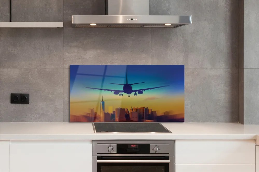 Panel nad Blat Kuchenny Samolot o Zachodzie Słońca