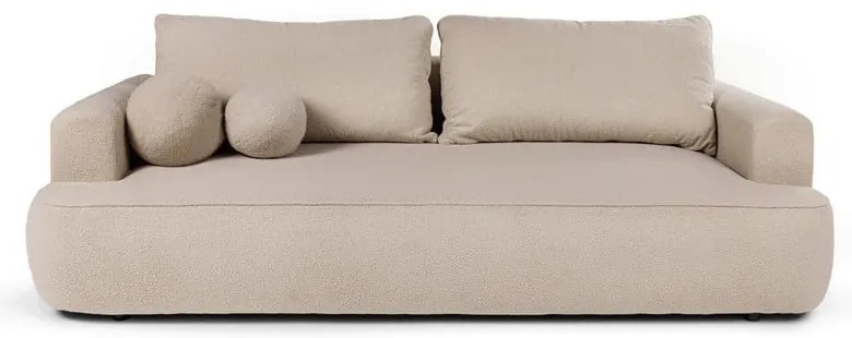 Beżowa rozkładana sofa z materiału bouclé 247 cm Quinoa – Bonami Selection